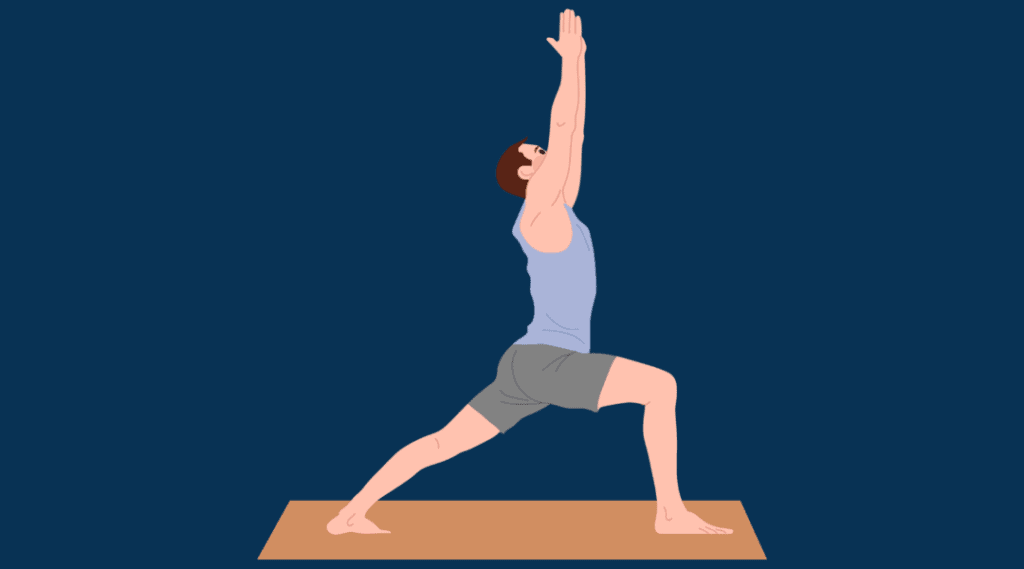 man yoga pose