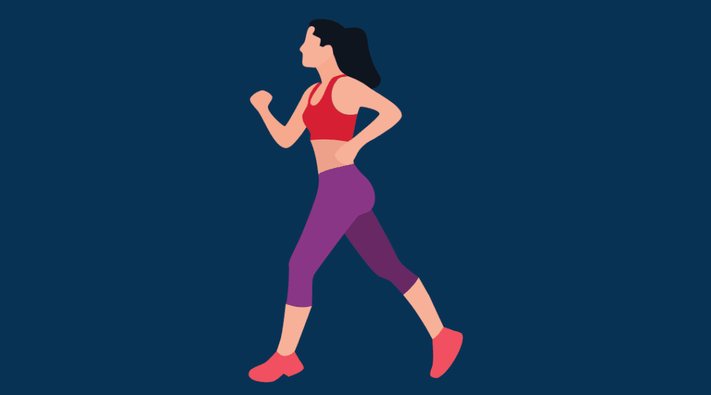 female jogging