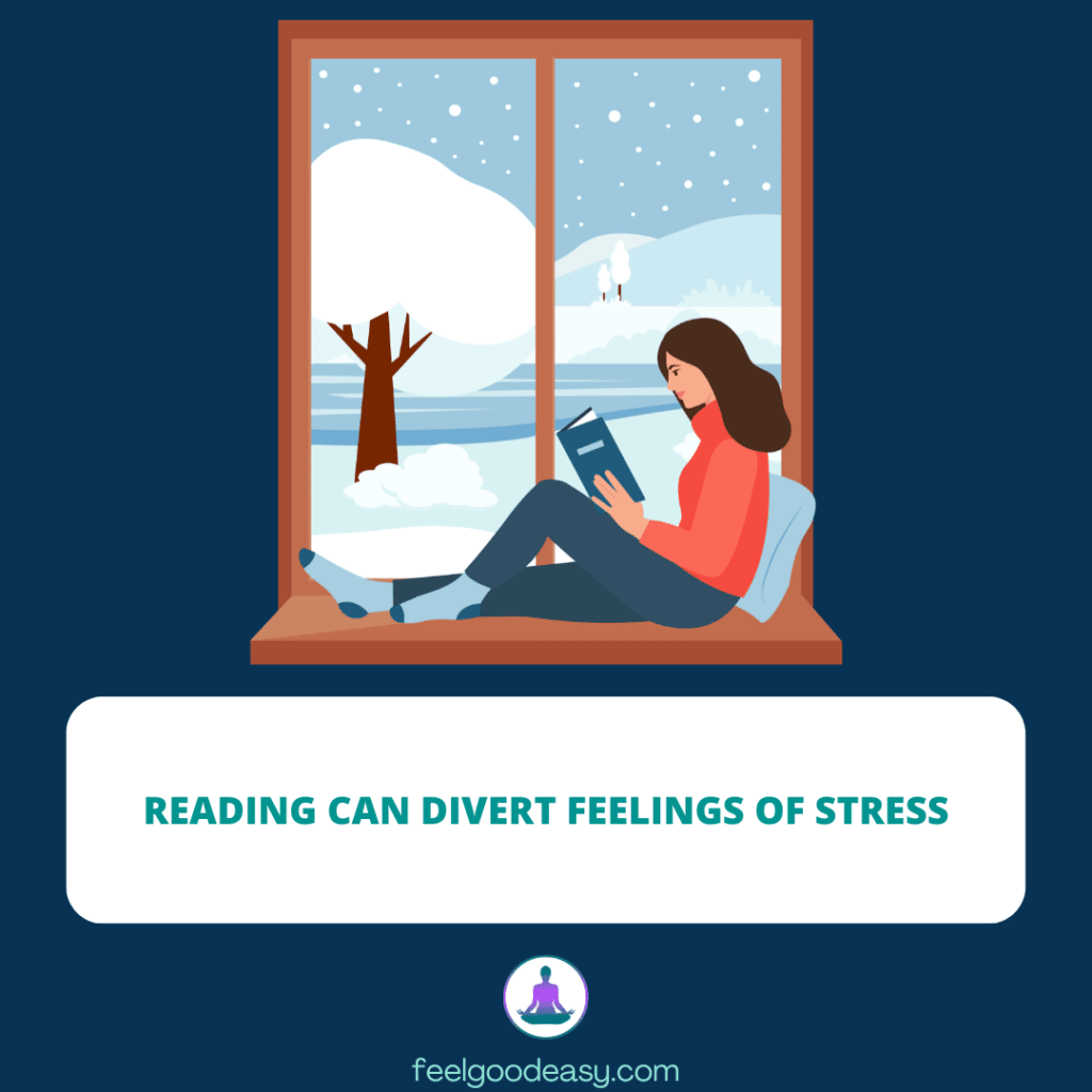 Reading can divert feelings of stress