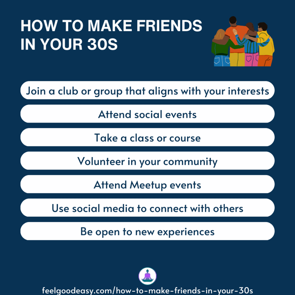 how to make friends in your 30s