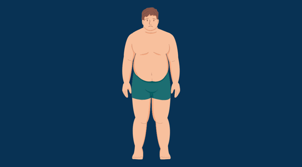 overweight male